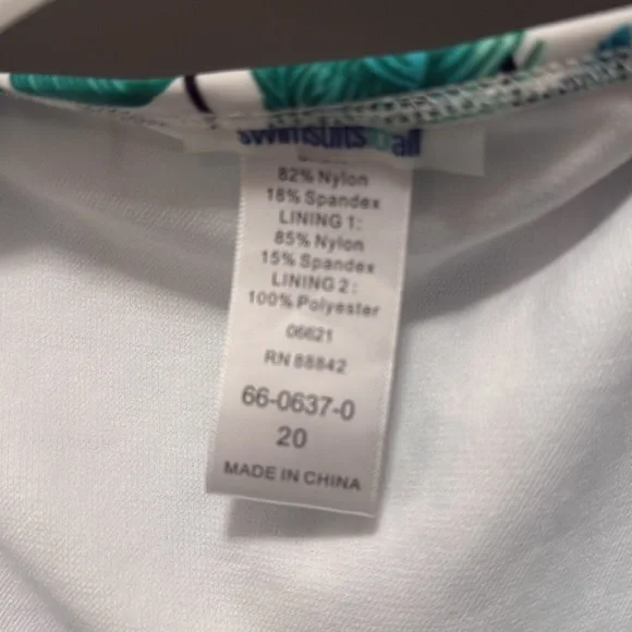 Gabi Fresh for swimsuits for all size 20 swimsuit sarong set - Picture 6 of 9